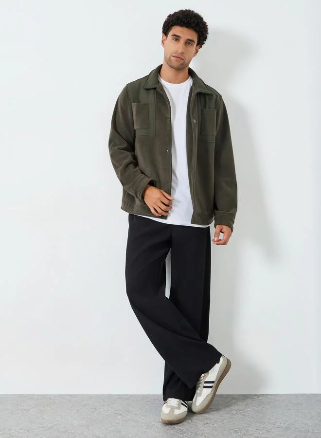 ستايلي جاكيت سويدي بقصة واسعة